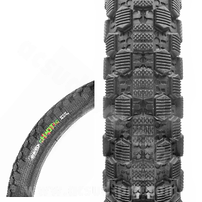 PNEU VELO 20 x 1.95 CST BMX BLACK CHAOTIC NOIR TRINGLE RIGIDE TR (53-406)