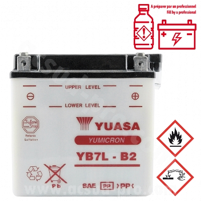 BATTERY YUASA 12V 8A YB7L-B2 MAJESTY/SKYLINER 125