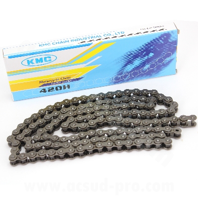 CHAINE MOTO / MECABOITE RENFORCEE KMC 420 130 MAILLONS