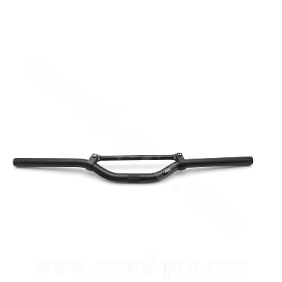 GUIDON STREET BIKE ALU TNT NOIR MAT L : 625MM AVEC BARRE DE RENFORT (H : 40MM SOUS BARRE)  