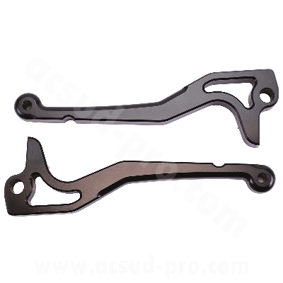 MANETAS ALU CNC CARENZI YAMAHA NITRO / AEROX / CPI GTR NEGRO (X2)
