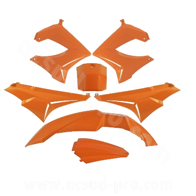 KIT CARENE 7 PEZZI CARENA DERBI SENDA DRD / XTREM 2000-2011  ARANCIO