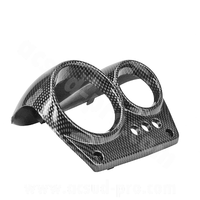 COUVRE COMPTEUR ADAPT. MBK NITRO / YAMAHA AEROX 1998-2012  (OEM : 5BR-F6213-00)  IMITATION CARBONE