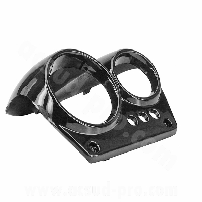 COUVRE COMPTEUR ADAPT. MBK NITRO / YAMAHA AEROX 1998-2012  (OEM : 5BR-F6213-00)  NOIR METAL