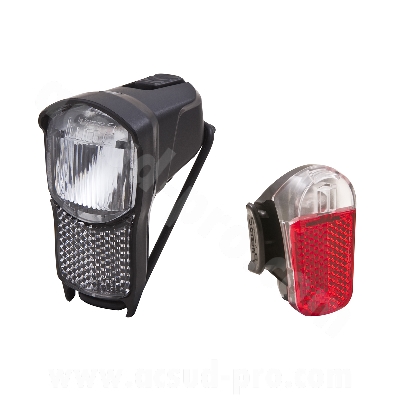 FRONT AND REAR LIGHTING SPANNINGA ILLICO / PRESTO (EC APPROVED - SUPPLIED WITH BATTERIES)