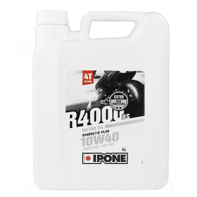 OIL IPONE 4T R4000 RS SEMI-SYNTHESE 10W40  (4 LITER CAN)