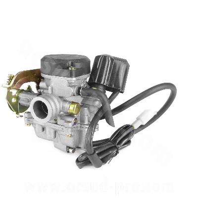 CARBURATORE COMPLETO PER SCOOTER GY6 50CC 4T  (MOTORE 139QMB/A D.18MM)