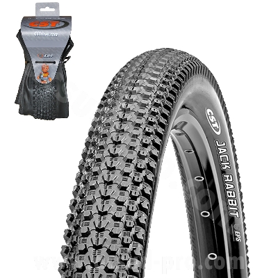 BIKE TIRE 26 x 2.00 CST C1747 JACK RABBIT TUBELESS WITH ANTI-PUNCTURE BAND BLACK SOFT BEAD TS (50 - 559)