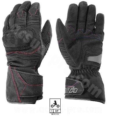 GLOVES GTR BLIZZARD HIVER WATERPROOF COQUES BLACK      S (CE)