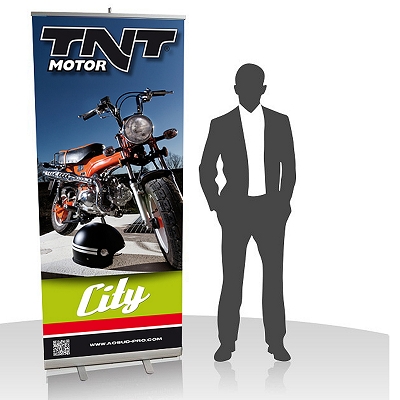 ROLL UP PUBLICITAIRE TNT MOTOR CITY 200x85
