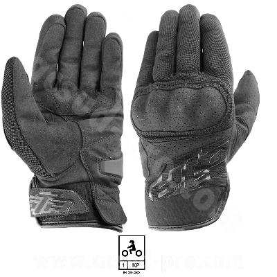 GLOVES GTR SMX COQUES BLACK       S (CE)