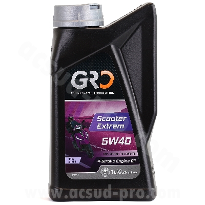 HUILE GLOBAL RACING OIL 4T SCOOTER EXTREM 5W40 100% SYNTHESE (BIDON 1L) GRO