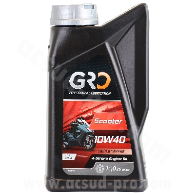 HUILE GLOBAL RACING OIL 4T GLOBAL SCOOTER 10W40 SYNTHESE (BIDON 1L) GRO