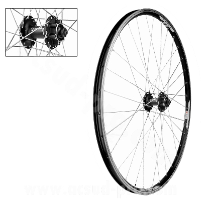ROUE AVANT VELO 29" VELOX COMBO V-BRAKE / DISC ALU 6 TROUS