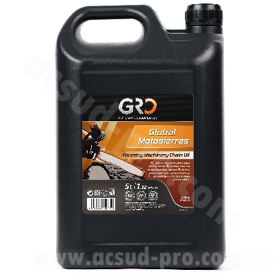 CHAIN OIL FOR CHAINSAW MACHINES GLOBAL RACING OIL VISCOSITE ISO 100 (5L)