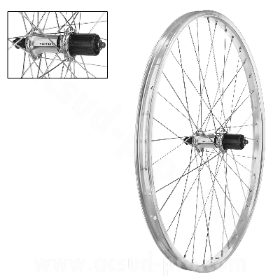 26 INCH REAR WHEEL FOR CASSETTE WITH Q/R