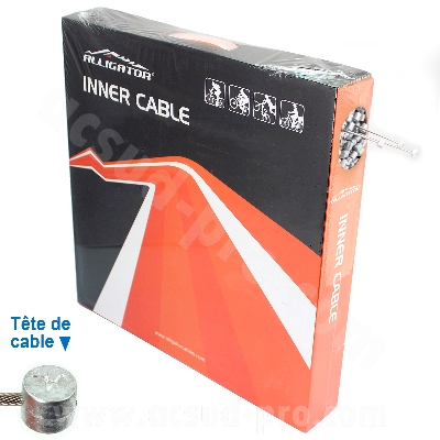 WTP BOX OF 100 STAINLESS STEEL MTB BRAKE CABLES (V724A)