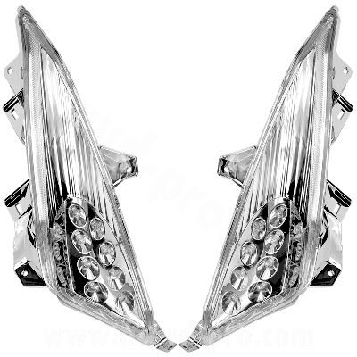 CLIGNOTANT AVANT A LED RB MAX ADAPT. YAMAHA TMAX 500 2008-2011 HOMOLOGUE (LA PAIRE)