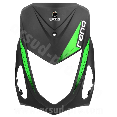 FACE AVANT NOIRE MAT / VERT  RENO 4T 