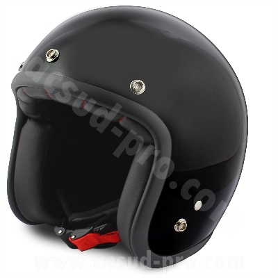 CASQUE JET NOEND TRIBUTE SOLID BLACK     XS