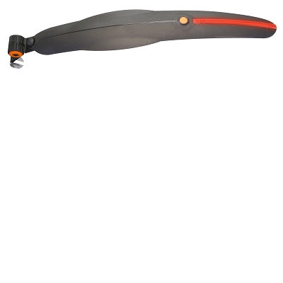 GARDE BOUE VELO ARRIERE AVEC LED ROUGE PERF