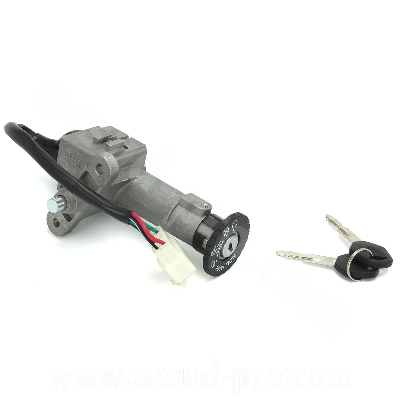 IGNITION SWITCH WITH KEYS TO FIT PEUGEOT 50-125CC TWEET 4T / SYM 50-125CC FIDDLE 2, FIDDLE 3, ORBIT 1, 2  / SYM SYMPHONY 50-125CC (OEM: 35010-ALA-000 / 803546)    