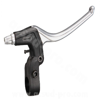 Brake lever CITY aluminium-resin. 4 finger- Handlebar Attachment 22mm
