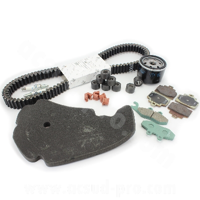 KIT TAGLIANDO ORIGINALE COMPLETO PIAGGIO 500 MP3 LT 2014-2018 (CINGHIA / PASTIGLIE FRENO / RULLI / FILTRO ARIA / FILTRO OLIO / TASSELLI /CANDELA) OEM: 1R000375 KIT TAGLIANDO ORIGINALE COMPLETO PIAGGIO 500 MP3 LT 2014-2018 (CINGHIA / PASTIGLIE FRENO / RULLI / FILTRO ARIA / FILTRO OLIO / TASSELLI /CANDELA) OEM: 1R000375