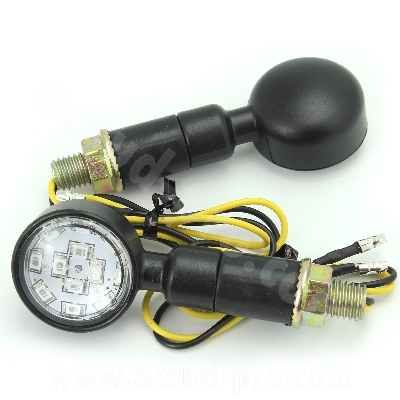 INTERMITENTE HOMOLOGADO OPM  BALBOA  LEDS NEGRO (EL PAR)