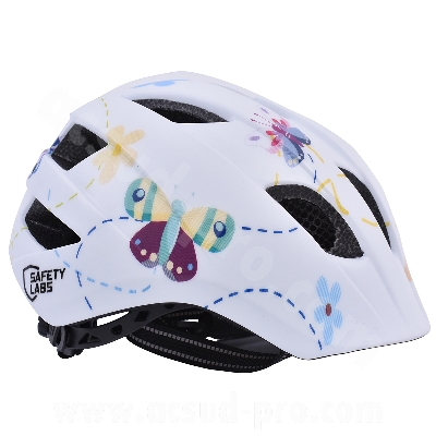 CASQUE VELO ENFANT SAFETY LABS IN-MOLD FIONA LIGHT BUTTERFLY AVEC LUMIERE INTEGREE T.S (48-53)