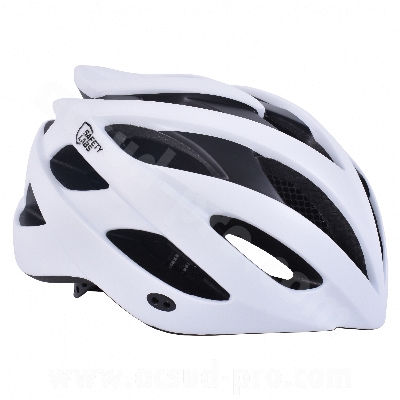 CASQUE VELO ADULTE SAFETY LABS IN-MOLD AVEX BLANC MAT AVEC ECLAIRAGE LED INTEGREE T.M (54-57CM)