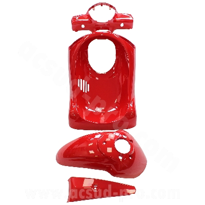 KIT CARROSSERIE ADAPT. PIAGGIO LIBERTY 50 / 125 / 150 / 200cc 2004-2014 (4 PIECES) ROUGE