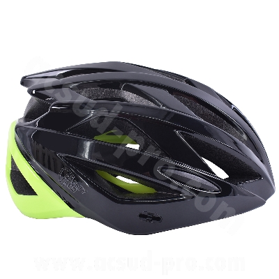 CASQUE VELO ADULTE SAFETY LABS IN-MOLD JUNO NOIR/JAUNE T.M (55-58 CM) 