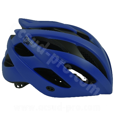 CASQUE VELO ADULTE SAFETY LABS IN-MOLD AVEX BLEU AVEC ECLAIRAGE LED INTEGREE T.L (57-61CM)