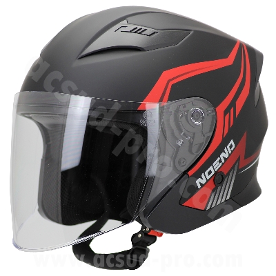 CASQUE JET NOEND START GRAPHIC BLACK RED TAILLE   M (57-58)