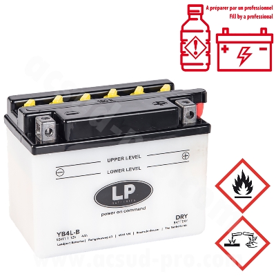 LANDPORT BATTERY YB4L-B 12V-4A WITH MAINTENANCE WITH ACID PACK