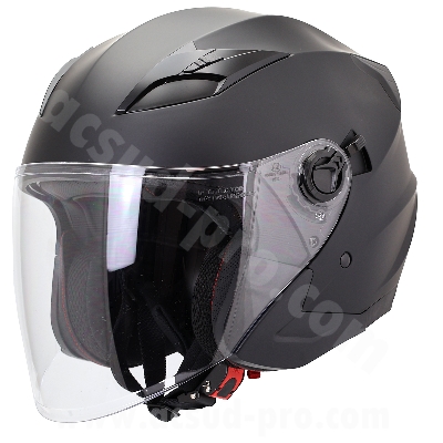 CASCO JET CON GAFAS NOEND SC-32  NEGRO MATE TALLA  XS (ECE 22.06)