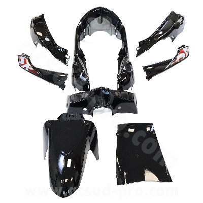 BODYWORK KIT TO FIT SYM  SYMPHONY SR50-125CC 2010-2020  BLACK  (8 PCS )