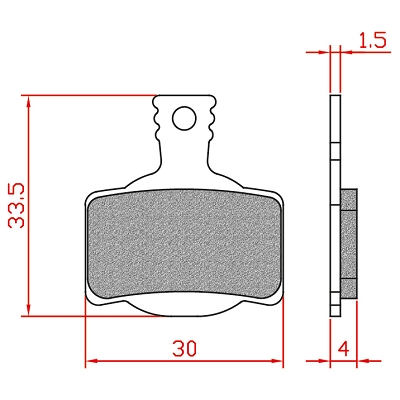 BRENTA ORGANIC BRAKE PAD COMPATIBILITY MAGURA MT2-4-6-8