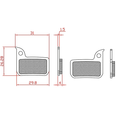 BRENTA E-BIKE BRAKE PAD COMPATIBILITY SRAM FORCE, RED, RIVAL, APEX HRD ET ULTIMATE
