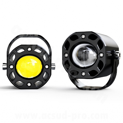 LAMP LED MOTO FLASHLIGHT BLACK  ECOBENE 12V50W (  HOMOLOGUEE CE )