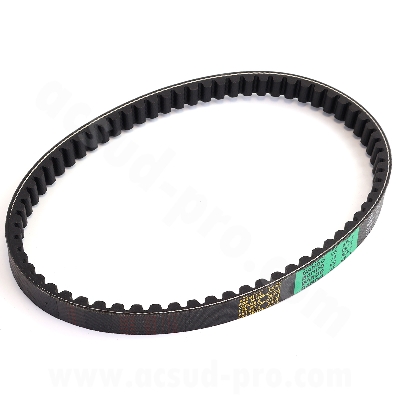 COURROIE SCOOTER BANDO ADAPT. PEUGEOT 50 V-CLIC 4 TEMPS / BAOTIAN 50 BT49QT 4 TEMPS / SCOOT 50 CHINOIS 4 TEMPS GY6 / 139QMB ROUES DE 10 POUCES (669 x 18 x 8 x 30°) -BANDO S09-002-