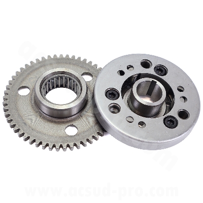 ROUE LIBRE DEMARREUR ADAPT. PEUGEOT 50 SPEEDFIGHT 4, TWEET 4T / SYM 50 JET 4, MIO, ORBIT 2, 3, SYMPHONY 4T / TNT MOTOR BOSTON 12P / HALO / ESCAPE    (OEM : 2812A-A1A-000)  