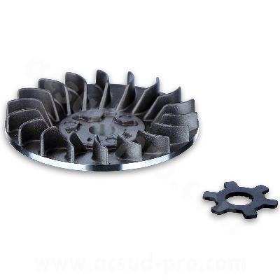 FLASQUE / JOUE FIXE VARIATEUR  MALOSSI ADAPT. YAMAHA BOOSTER. AEROX. SLIDER / APRILIA 50 SR / MALAGUTI 50 F12 (617152S)