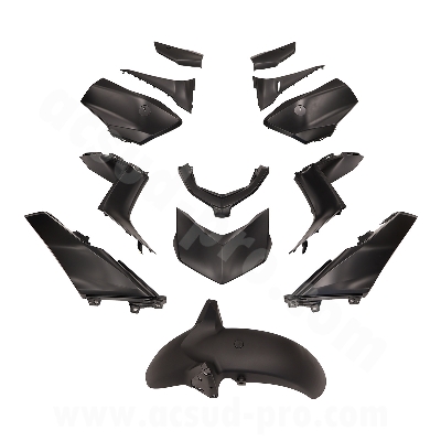 CARENADO ADAPT. YAMAHA XMAX 125-300CC 2023-2024 NEGRO MAT   (13 PIEZAS)