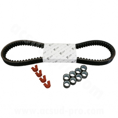 KIT TRANSMISSION ORIGINE ADAPT. PIAGGIO 350 MP3 2018>, X10 2012>, BEVERLY 2012> (OEM : 1R000448)