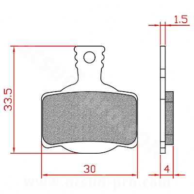 BRENTA ORGANIC BRAKE PAD COMPATIBILITY MAGURA MT2-4-6-8