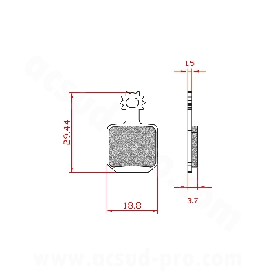 BRENTA ORGANIC BRAKE PAD COMPATIBILITY MAGURA CT 5 MTC5 MT5  MT7