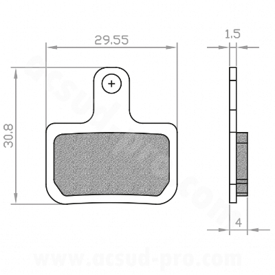 BRENTA ORGANIC BICYCLE BRAKE PADS COMPATIBLE WITH SRAM RED, FORCE AXS, LEVEL, LEVEL T, LEVEL ULTIMATE