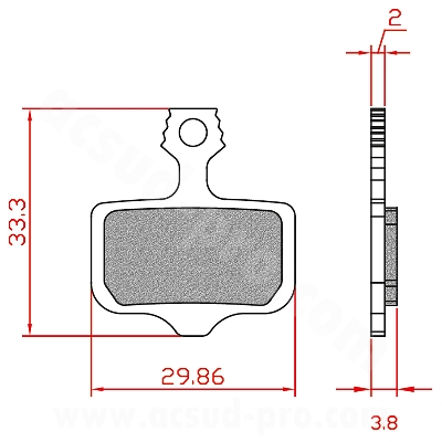 BRENTA E-BIKE BRAKE PAD COMPATIBILITY AVID ELIXIR 9/7/5, SRAM XX/XO/DB